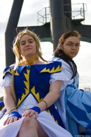 Liz as Belldandy and Jack Murphy as Celestine from Oh My Goddess - taken at MCM London October Expo 2008 - picture by Nia Jones (a.k.a. Tak)