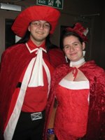 Liz and Jack as the Red Mages from Final Fantasy III - taken at Amecon 2008