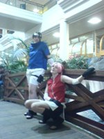 Arianna (left) as Sasuke from Naruto