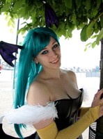 Elsa as Morrigan from Darkstalkers - photo by TGRH