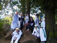 grayskull8 (second from right, rear) as Aaroniero Arruruerie - The 9th from Bleach