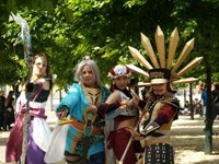 Kaka Extreme (second from right) as Kunoichi from Samurai Warriors