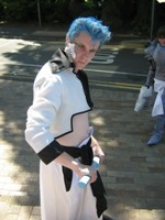 Mike as Grimmjow from Bleach 