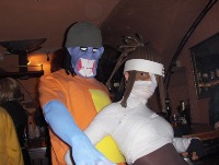 Mike (left) as Sid Barrett from Soul Eater 