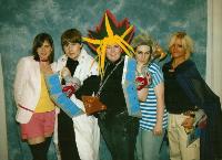 Harriett (centre) as Yama Yugi from Yu-Gi-Oh!