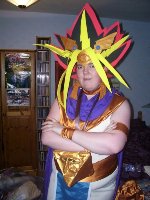 Harriett as Pharoh Atem from Yu-Gi-Oh!