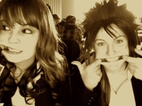 Miku (left) as Cissnei from Final Fantasy VII: Crisis Core