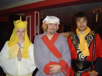 Annette (left) as Tripitaka from Monkey!