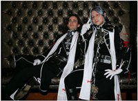 Sonia (right) as Abel Nightroad from Trinity Blood 