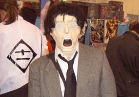 ManyLemons in one of his latex masks as Mr Kimura from Azumanga Daioh (London Expo '07)