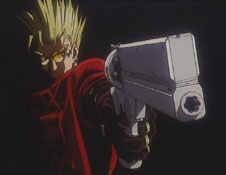 Happiness isn't a warm gun for Vash in Trigun